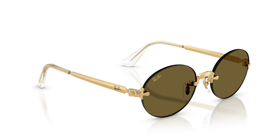 Metal Unisex Sunglass RB3929 – Gold / Dark Brown