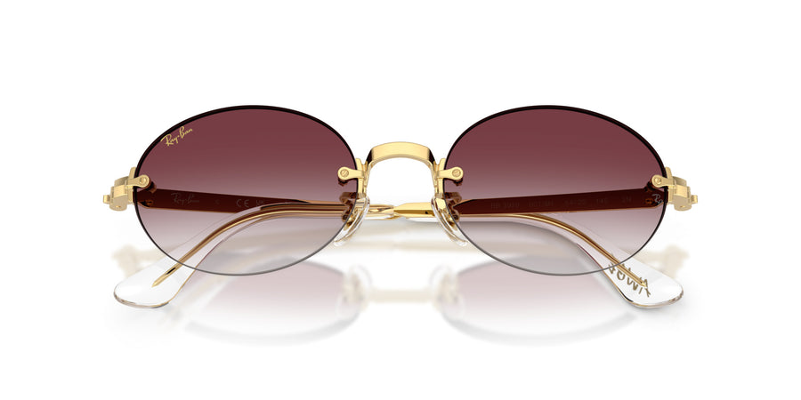 Metal Unisex Sunglass RB3929 – Gold / Clear Gradient Dark Viole