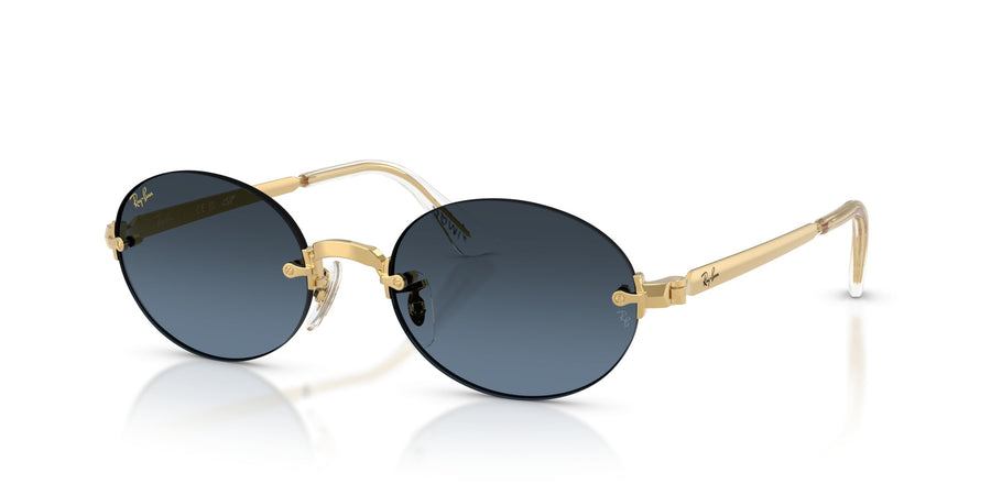Metal Unisex Sunglass RB3929 – Gold / Blue Gradient Dark Grey