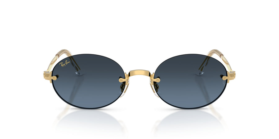 Metal Unisex Sunglass RB3929 – Gold / Blue Gradient Dark Grey