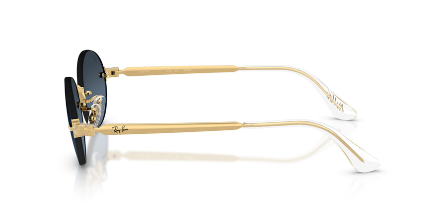 Metal Unisex Sunglass RB3929 – Gold / Blue Gradient Dark Grey