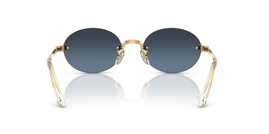 Metal Unisex Sunglass RB3929 – Gold / Blue Gradient Dark Grey