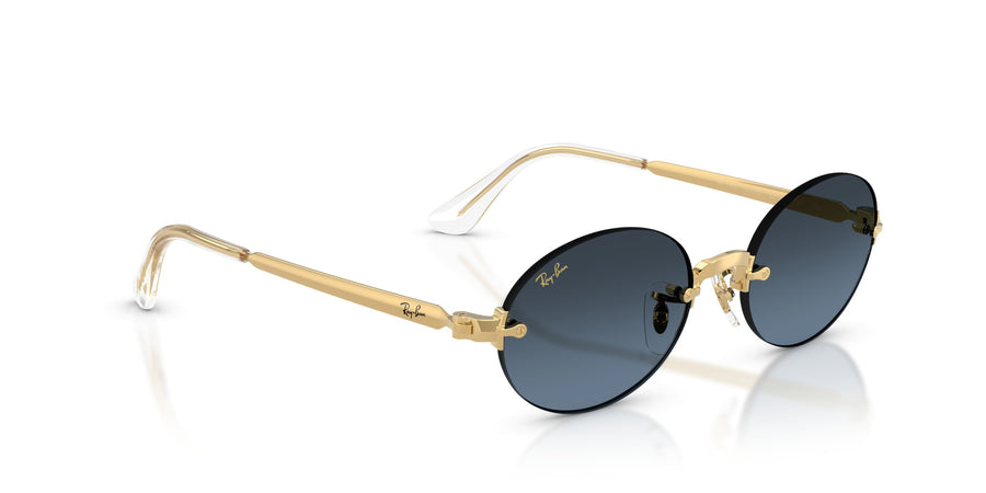 Metal Unisex Sunglass RB3929 – Gold / Blue Gradient Dark Grey