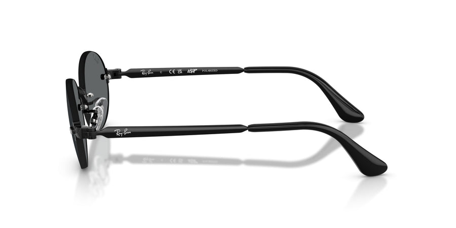 Metal Unisex Sunglass RB3929 – Black / Dark Grey Polar