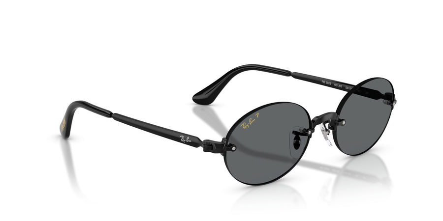 Metal Unisex Sunglass RB3929 – Black / Dark Grey Polar
