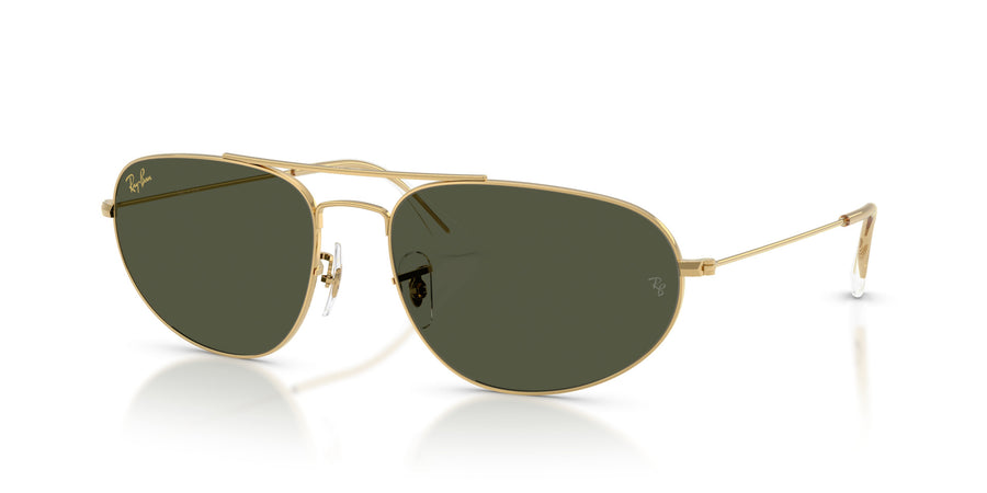 Metal Unisex Sunglass RB3945 – Gold / Green