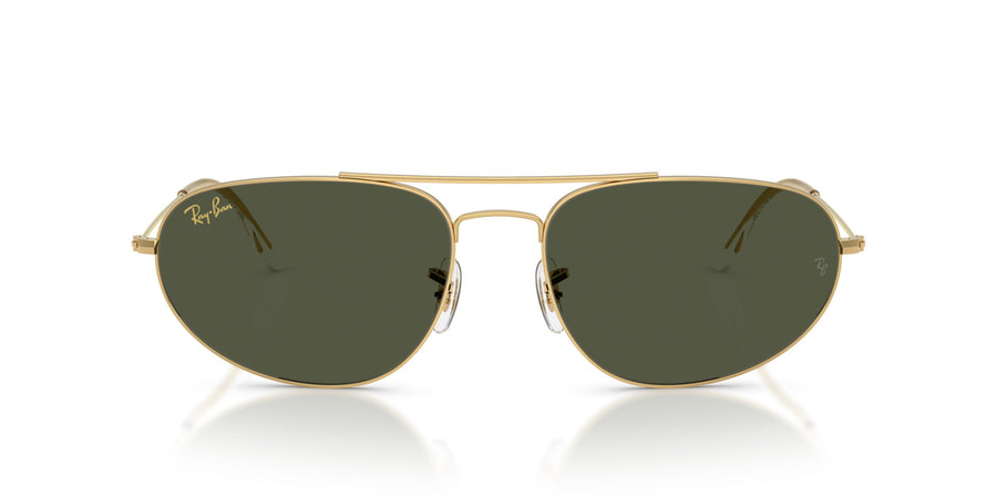 Metal Unisex Sunglass RB3945 – Gold / Green