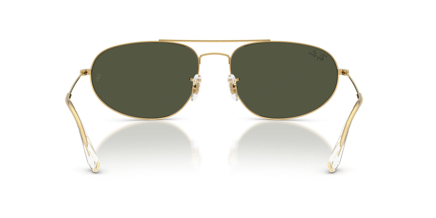 Metal Unisex Sunglass RB3945 – Gold / Green