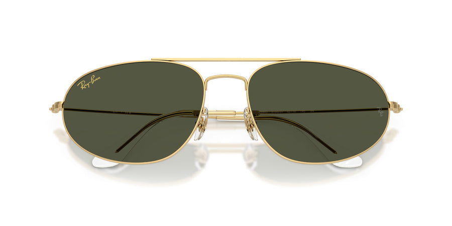 Metal Unisex Sunglass RB3945 – Gold / Green