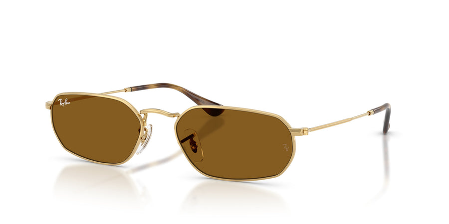 Metal Unisex Sunglass RB3947 – Gold / Brown