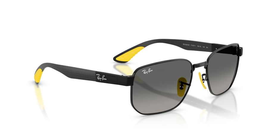 Metal Unisex Sunglass RB8329M – Black / Grey Gradient
