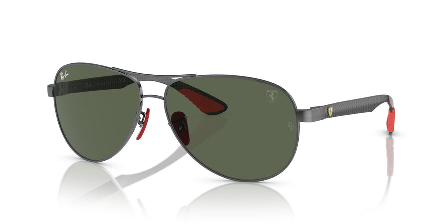 Metal Unisex Sunglass RB8331M – Gunmetal / Dark Green