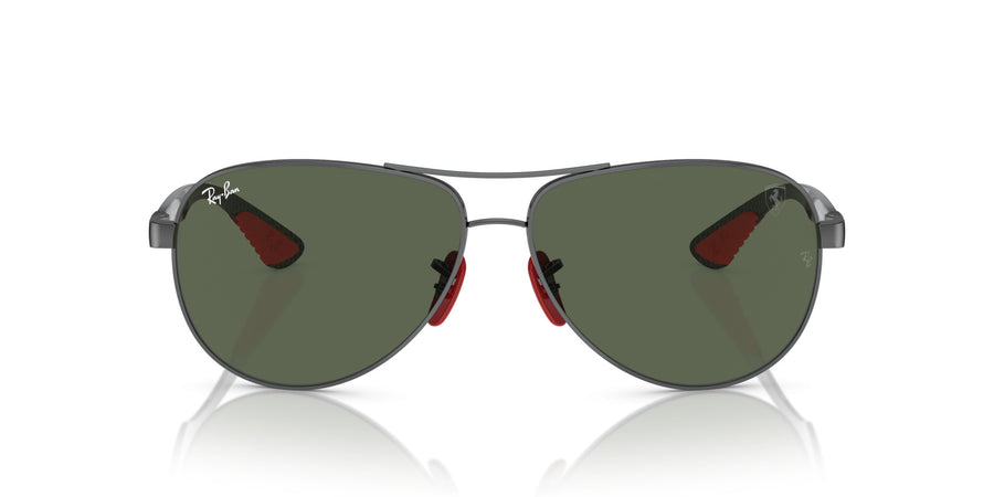 Metal Unisex Sunglass RB8331M – Gunmetal / Dark Green