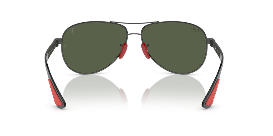 Metal Unisex Sunglass RB8331M – Gunmetal / Dark Green