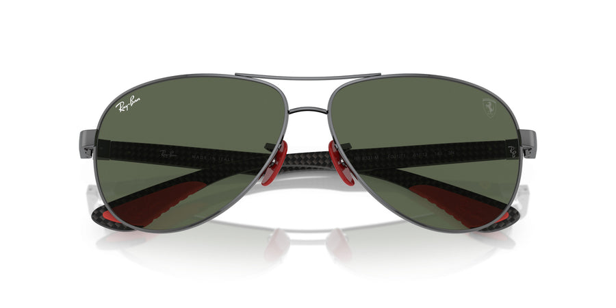 Metal Unisex Sunglass RB8331M – Gunmetal / Dark Green