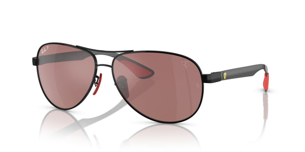 Metal Unisex Sunglass RB8331M – Black / Purple Mirror Silver Polar