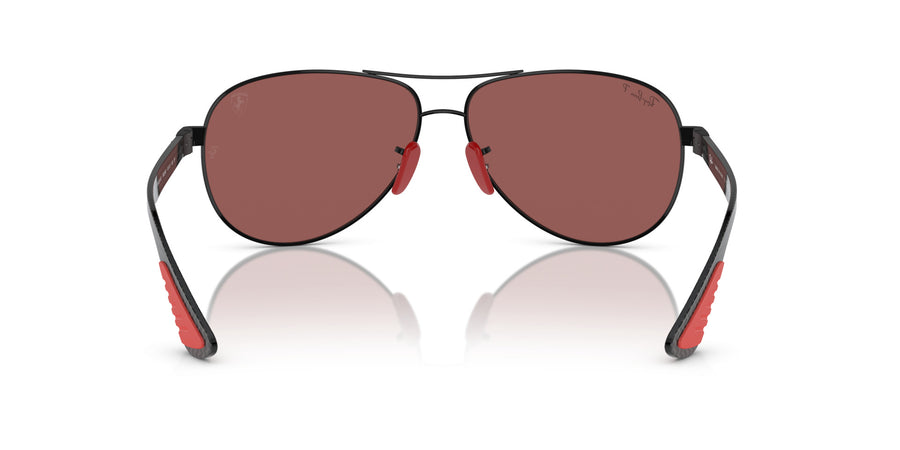 Metal Unisex Sunglass RB8331M – Black / Purple Mirror Silver Polar
