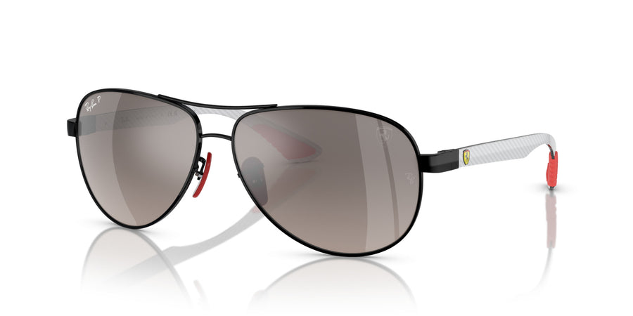 Metal Unisex Sunglass RB8331M – Black / Grey Gradient Polar