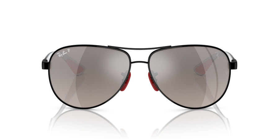 Metal Unisex Sunglass RB8331M – Black / Grey Gradient Polar