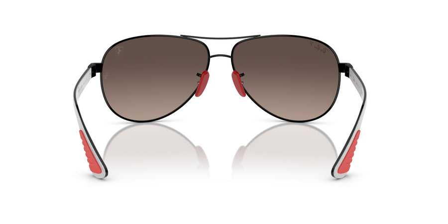 Metal Unisex Sunglass RB8331M – Black / Grey Gradient Polar