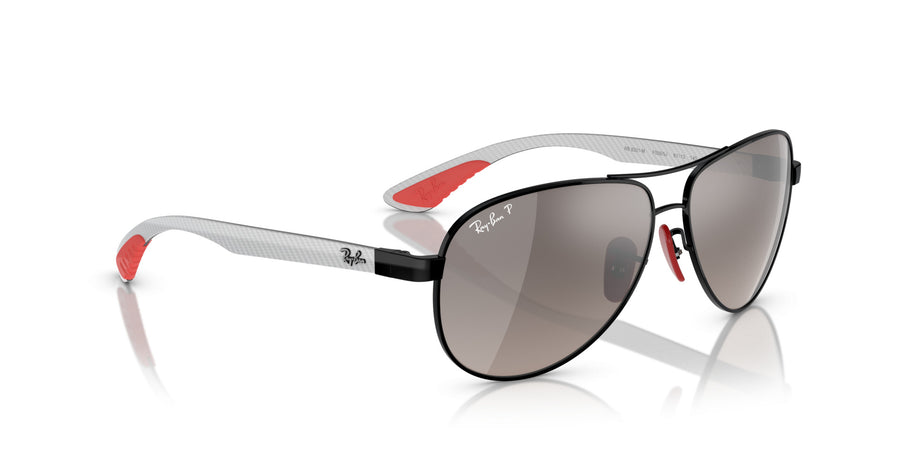 Metal Unisex Sunglass RB8331M – Black / Grey Gradient Polar