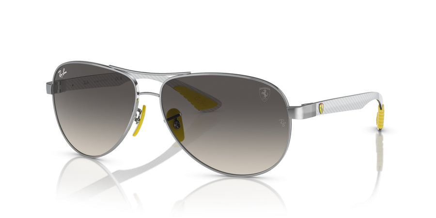 Metal Unisex Sunglass RB8331M – Silver / Grey Gradient