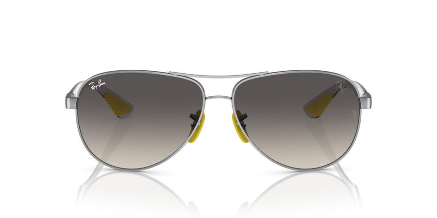 Metal Unisex Sunglass RB8331M – Silver / Grey Gradient