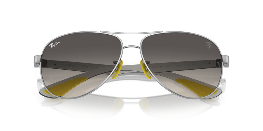 Metal Unisex Sunglass RB8331M – Silver / Grey Gradient