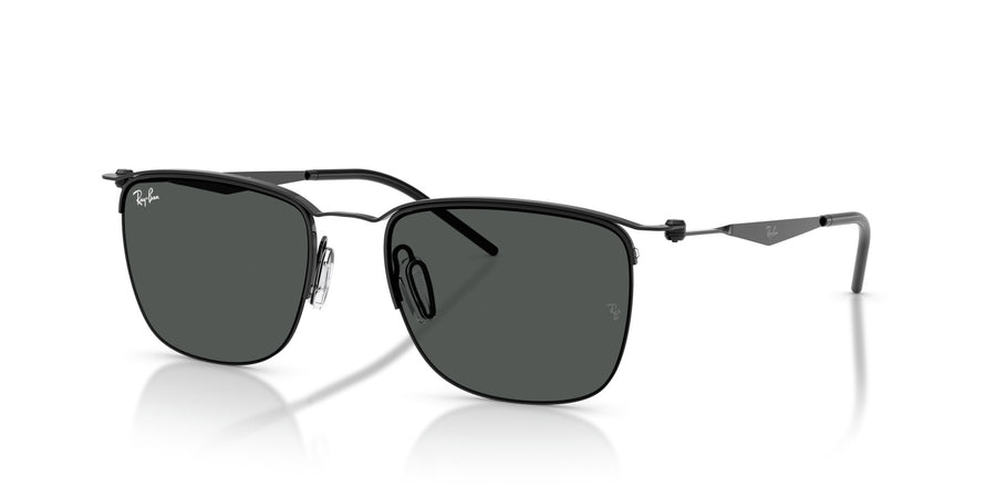 Metal Unisex Sunglass RB8550 – Black / Dark Grey
