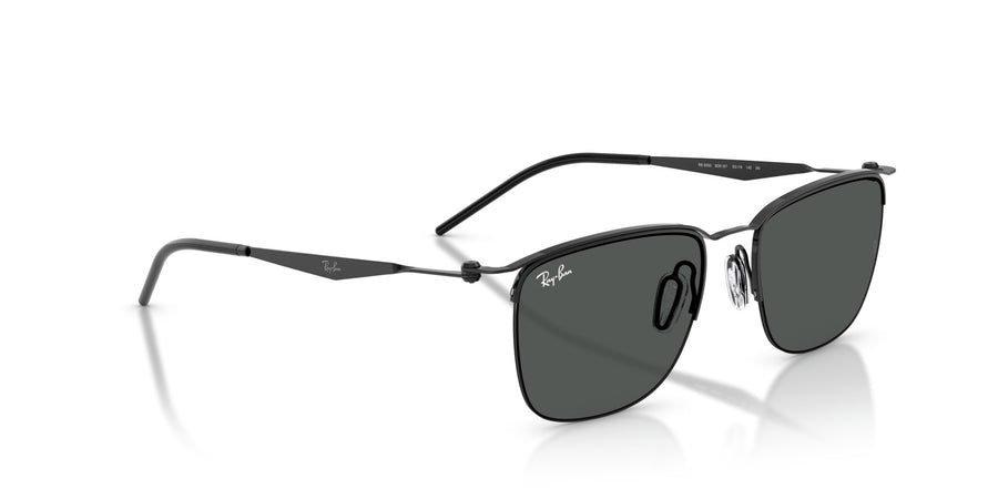 Metal Unisex Sunglass RB8550 – Black / Dark Grey