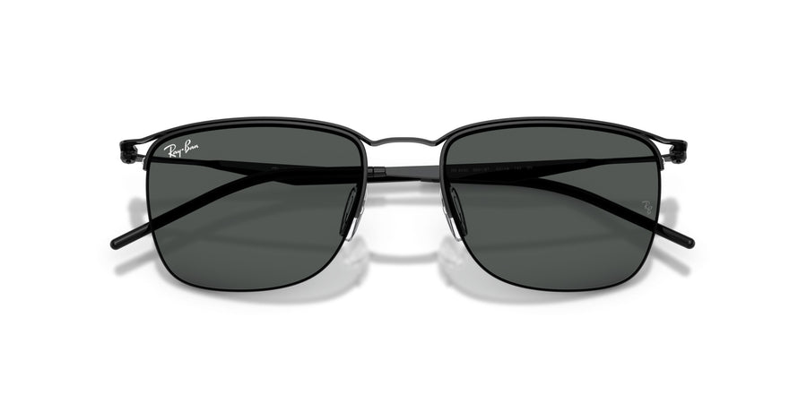 Metal Unisex Sunglass RB8550 – Black / Dark Grey