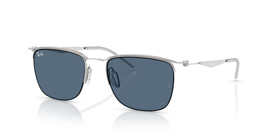Metal Unisex Sunglass RB8550 – Silver / Blue
