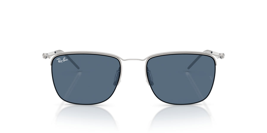 Metal Unisex Sunglass RB8550 – Silver / Blue