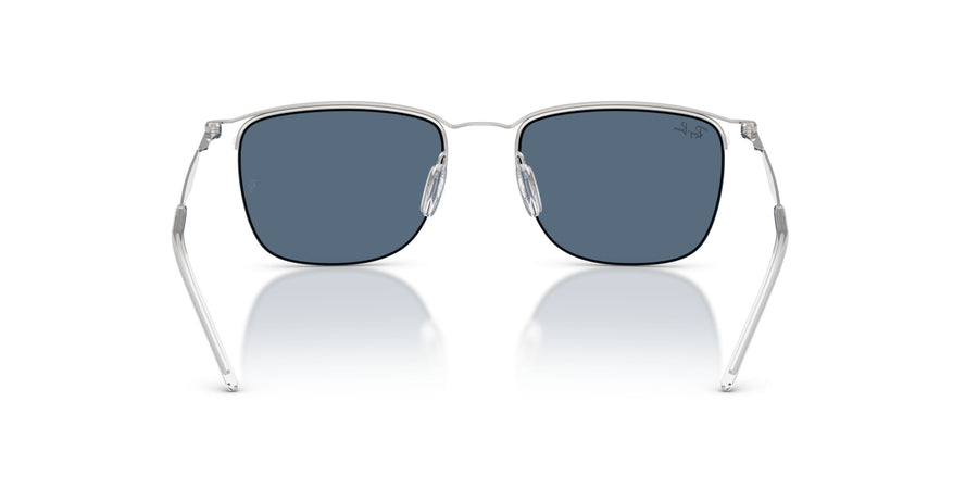 Metal Unisex Sunglass RB8550 – Silver / Blue