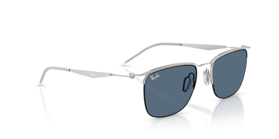 Metal Unisex Sunglass RB8550 – Silver / Blue
