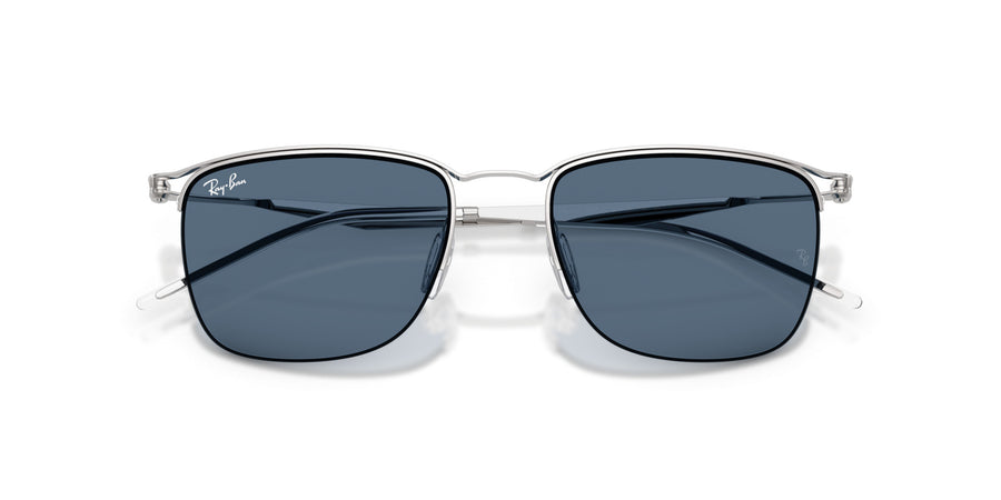 Metal Unisex Sunglass RB8550 – Silver / Blue