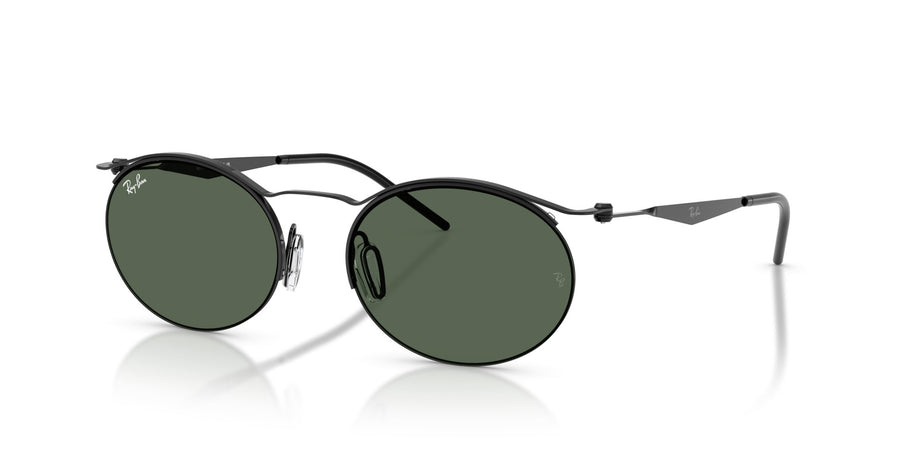 Metal Unisex Sunglass RB8551 – Black / Dark Green
