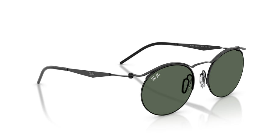 Metal Unisex Sunglass RB8551 – Black / Dark Green