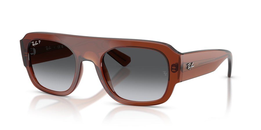Molded Acetate Unisex Sun RB2218 – Brown / Grey Gradient Polar