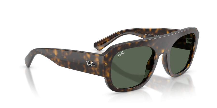 Molded Acetate Unisex Sun RB2218 – Havana / Green