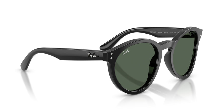 Molded Acetate Unisex Sun RBR0505S – Black / Dark Green