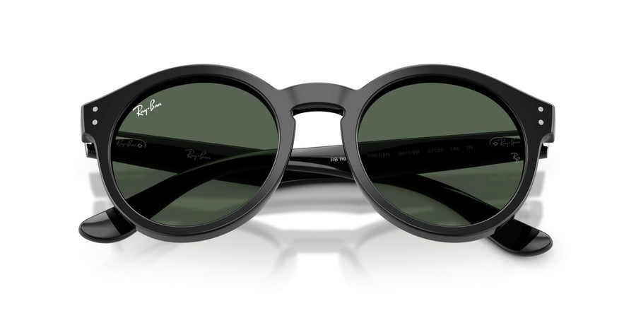 Molded Acetate Unisex Sun RBR0505S – Black / Dark Green