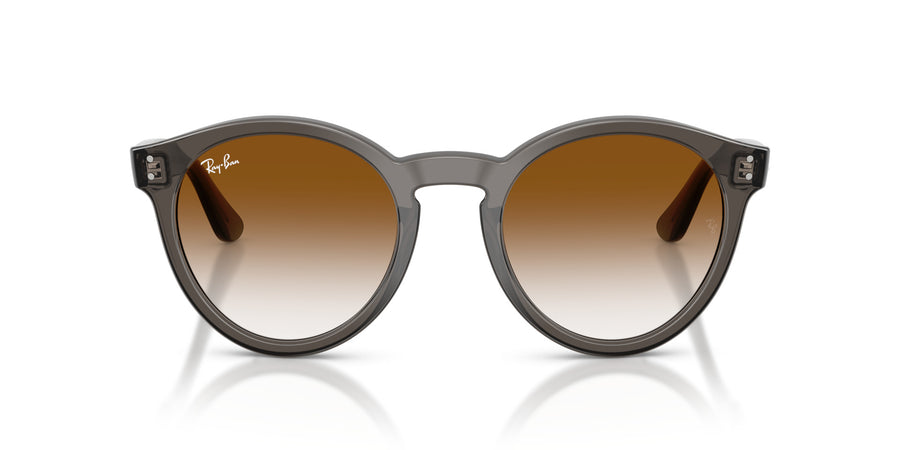 Molded Acetate Unisex Sun RBR0505S – Grey / Clear Gradient Brown