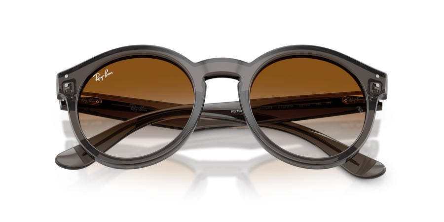 Molded Acetate Unisex Sun RBR0505S – Grey / Clear Gradient Brown
