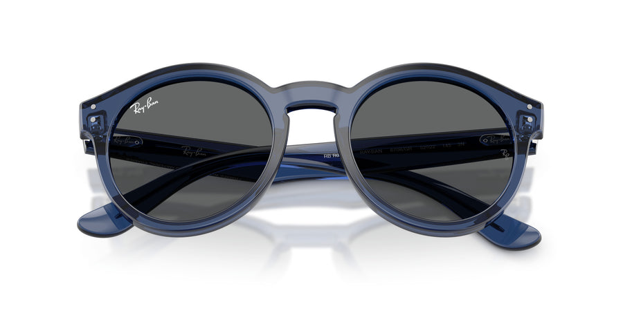 Molded Acetate Unisex Sun RBR0505S – Light Blue / Dark Grey