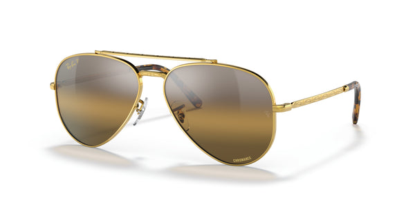 New Aviator RB3625 – Gold / Polar Clear Gradient Dark Brown