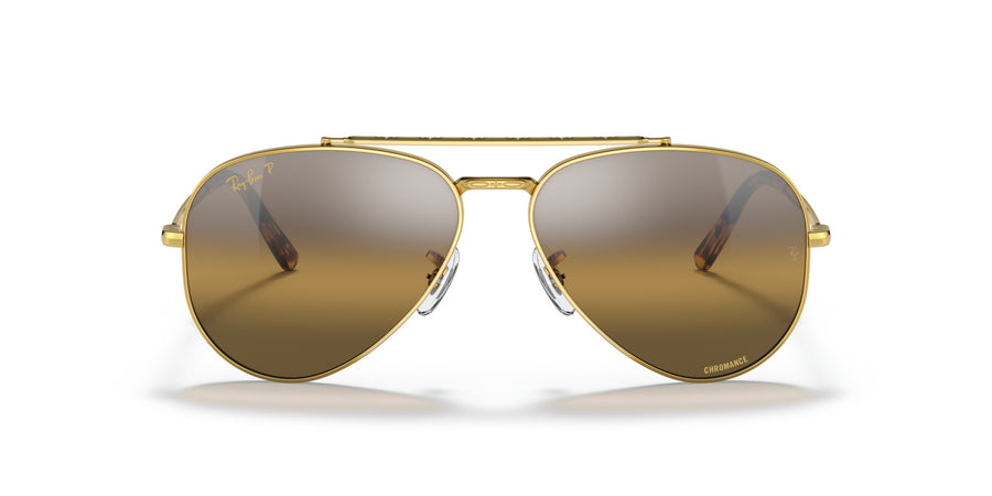 New Aviator RB3625 – Gold / Polar Clear Gradient Dark Brown