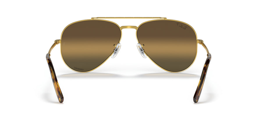 New Aviator RB3625 – Gold / Polar Clear Gradient Dark Brown