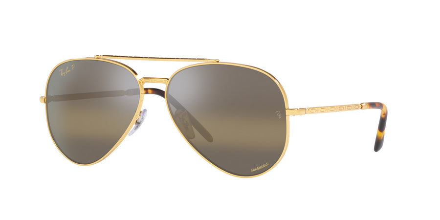 New Aviator RB3625 – Legend Gold / Polar Clear Gradient Dark Brown