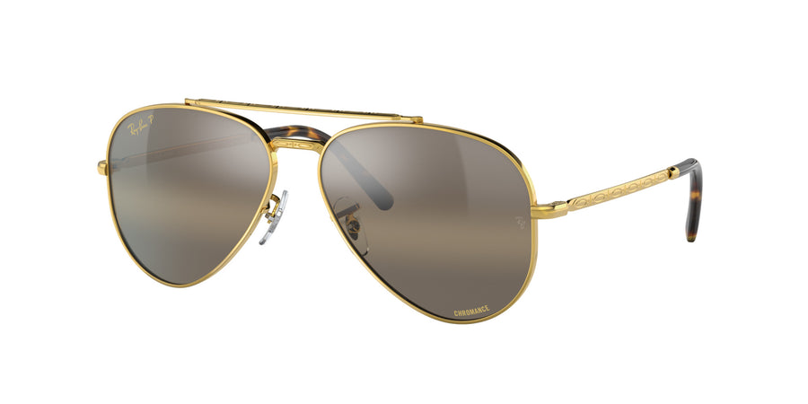 New Aviator RB3625 – Legend Gold / Polar Clear Gradient Dark Brown